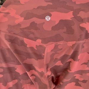 LuLuLemon 28” Align High Rise Leggings - Red Camo